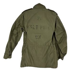 Vintage Army Field Jacket 2nd Amphibious Assault Battalion Marines Mens Small